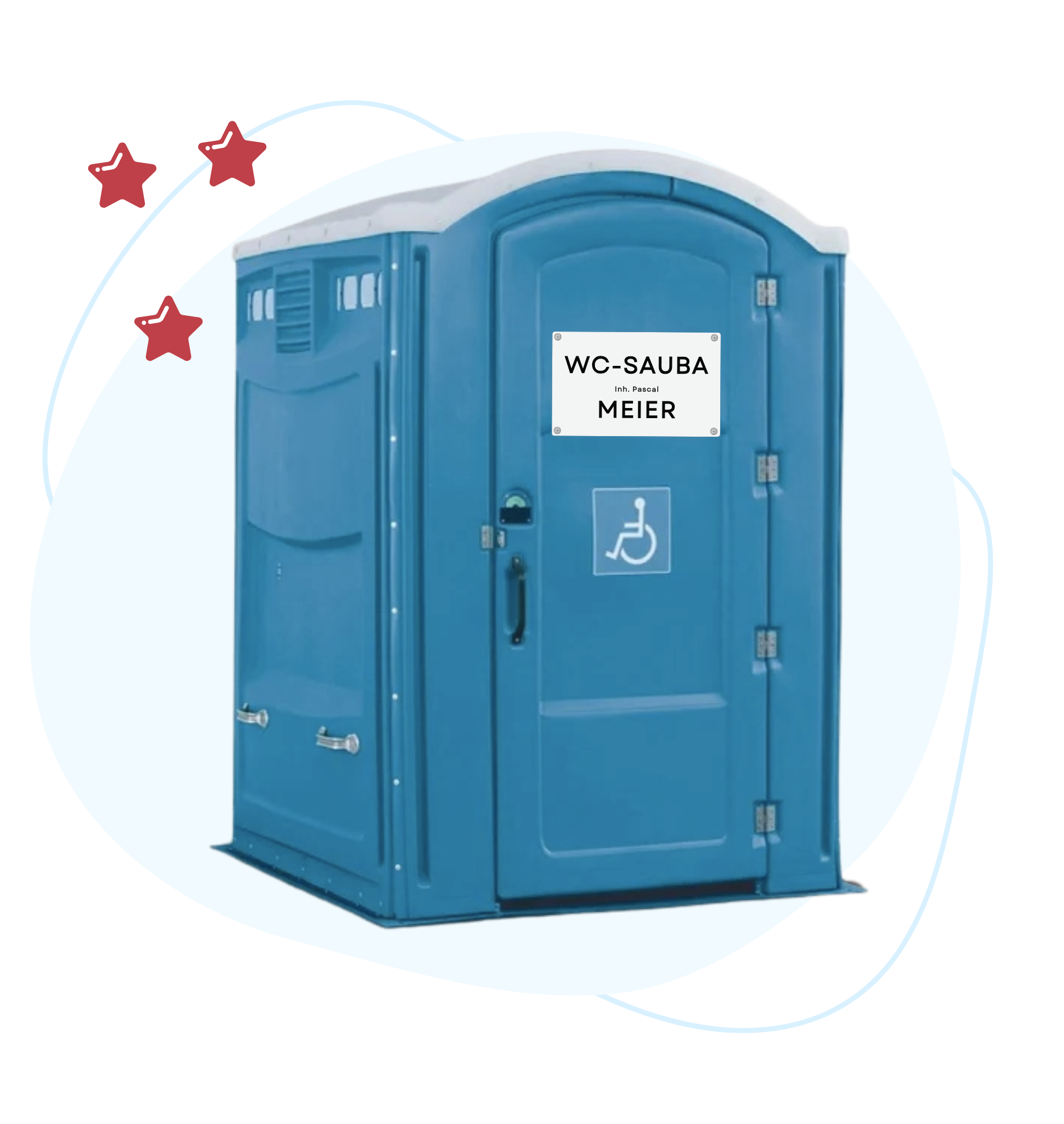Barrierefreie Toilette mieten bei WC-SAUBA