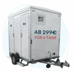 Toilettenwagen mieten - Produktfoto WC SAUBA