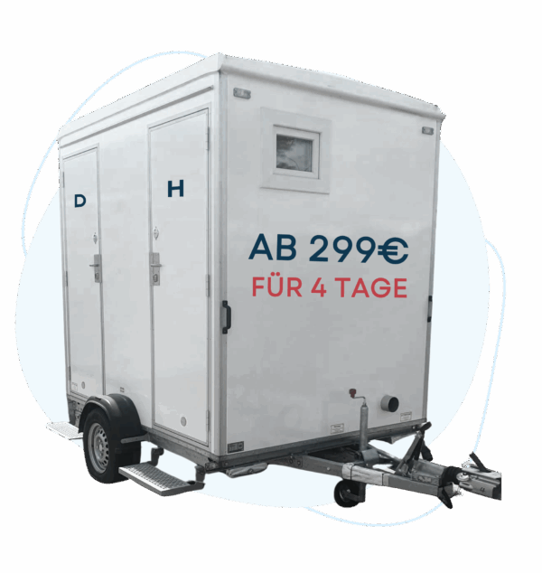 Toilettenwagen mieten - Produktfoto WC SAUBA